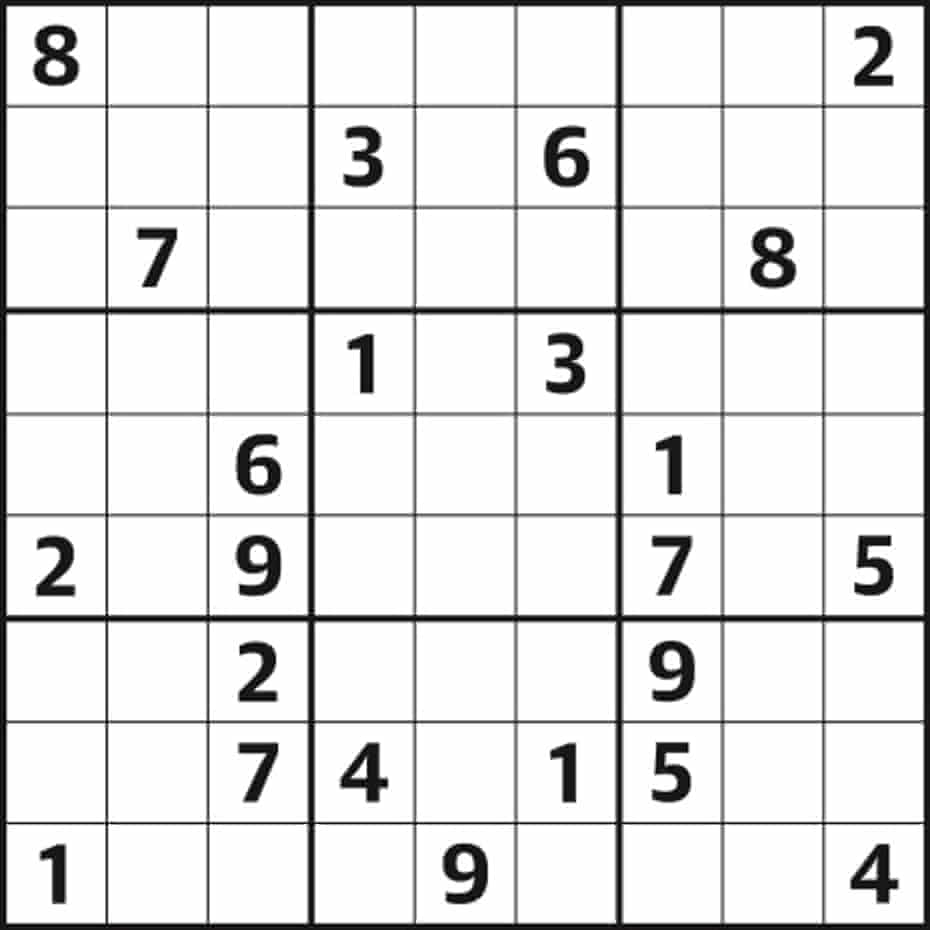 Sudoku 5 461 Hard Life And Style The Guardian Sudoku 5 461 Hard Life And Style The Guardian