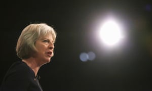 Theresa May said: ‘If you break your arm … people will come up and talk to you about it. If you have a mental health problem people are more likely to try to avoid you.’