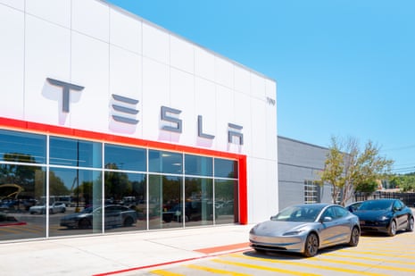 a Tesla dealership