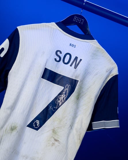 The shirt Son Heung-min pulled on against Manchester United in the Europa League final is up for grabs.