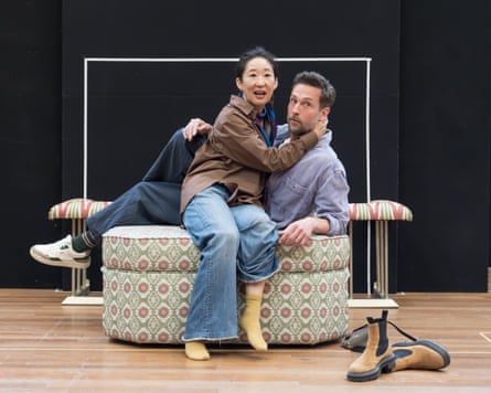 With Tom Mison in rehearsal for The Misanthrope.