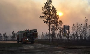 A bushfire at Damper Creek, Central Queensland.