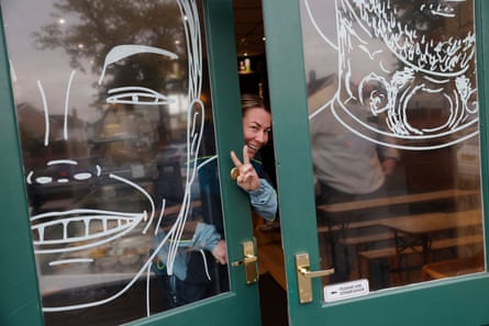 Molly McCann at her coffee shop