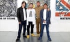 David and Victoria Beckham join Kent & Curwen fashion show