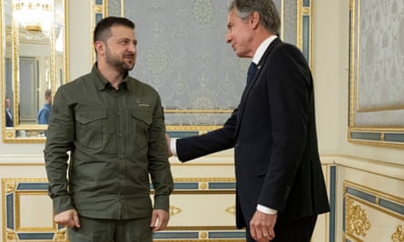 Zelenskiy and Blinken in Kyiv