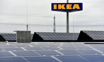 Rooftop solar on Ikea’s store in Kaarst, Germany