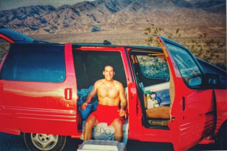 Dean Karnazes, an ultra runner, in Death Valley in 1996.