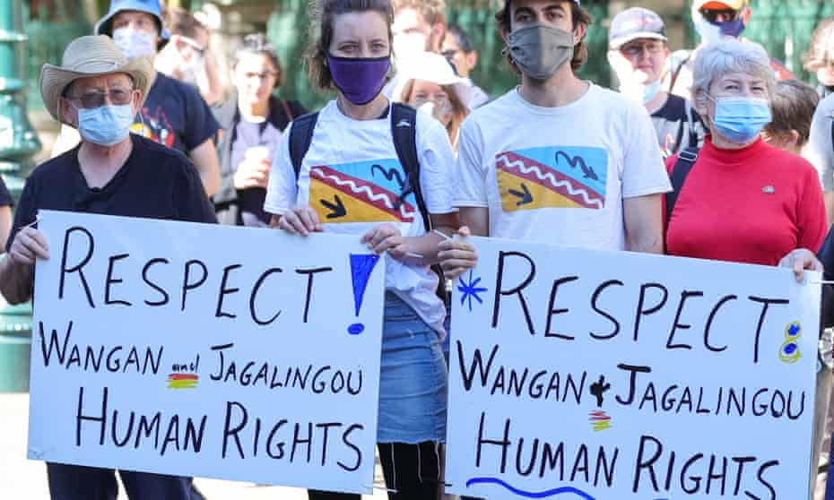 Anti-Adani protesters in Brisbane