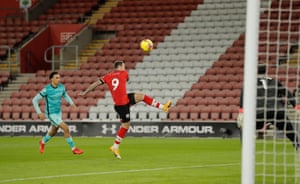 Danny Ings caught the Liverpool defence napping to run clear and loop the ball into the visitors’ net.