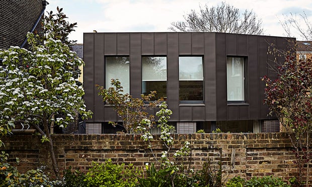 One of five 'passive houses' built in London Fields, east London. Passive houses are airtight and highly insulated, and designed to ensure a constant temperature as air circulates.