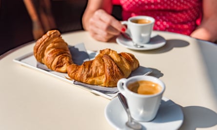 Croissants and coffee