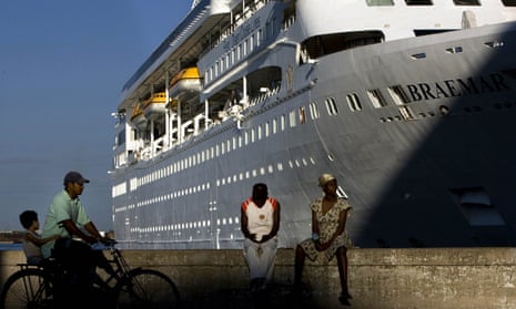 In this April 14, 2008 file photo, the Fred. Olson Cruise Liner Braemar is docked at the port in Havana, Cuba.