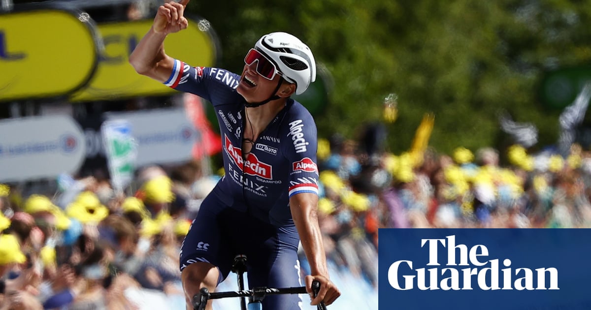 Tour de France: Mathieu van der Poel powers to victory in second stage