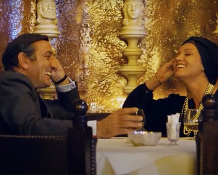 Lino Ventura and Françoise Fabian in La bonne année.