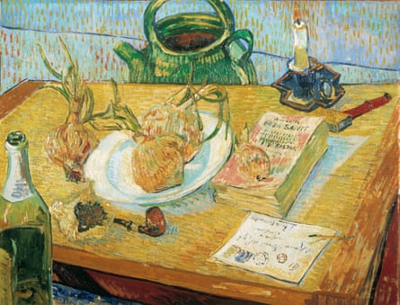 Powerful art … Van Gogh’s Still life with a plate of onions, 1889.