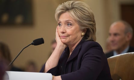 Hillary Clinton appears before the House select committee to answer questions about Benghazi, October 2015.
