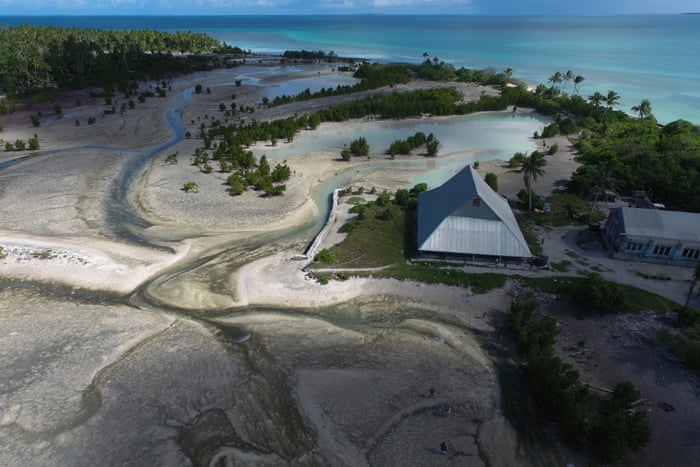 Tebunginako village, Kiribati: