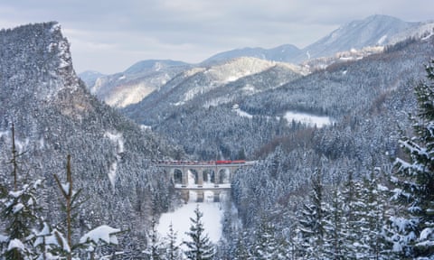 The Semmering railway crosses the Kalte-Rinne viaduct en route from Vienna to south-western Austria.