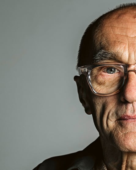 A close-up headshot of Danny Boyle showing only half his face