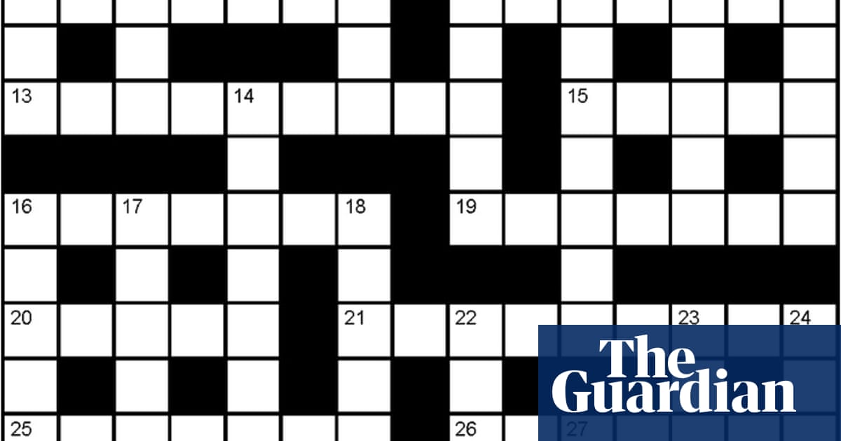 Genius crossword No 195 Crosswords The Guardian