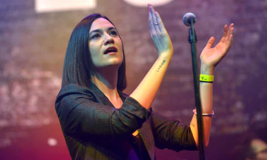 Nadine Shah performs at the BBC Radio 6 music festival at the Roundhouse, north London on 8 March.