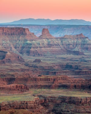 Landscape image of canyons deep into the horizon