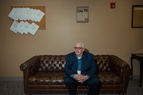 Walter Griffith, 69, Luzerne county controller, sits for a portrait in his office in Wilkes-Barre on Tuesday.