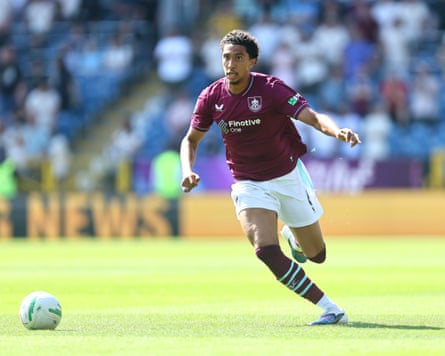 Bashir Humphreys of Burnley in action against Notts County in the Carabao Cup first round.