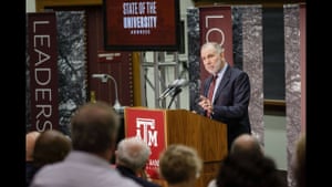 Michael K Young, president of Texas A&M University.