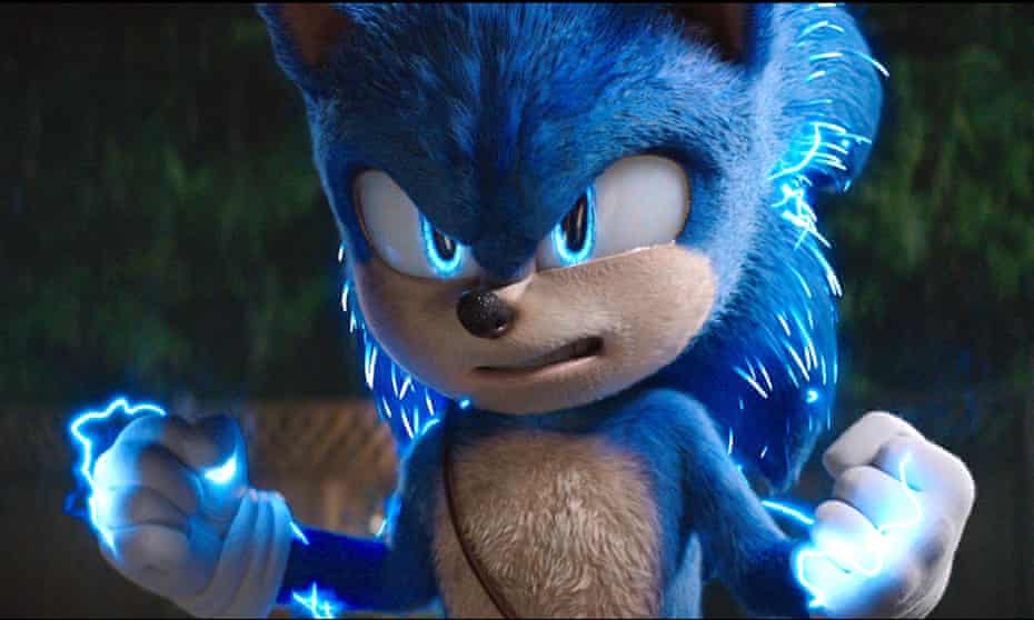 Sonic boom … The animated hedgehog is voiced by Ben Schwartz.