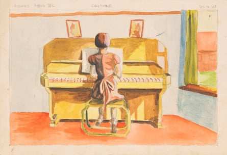 One of the many paintings now in the Wellcome archive in London. Audrey painted this one aged 14.