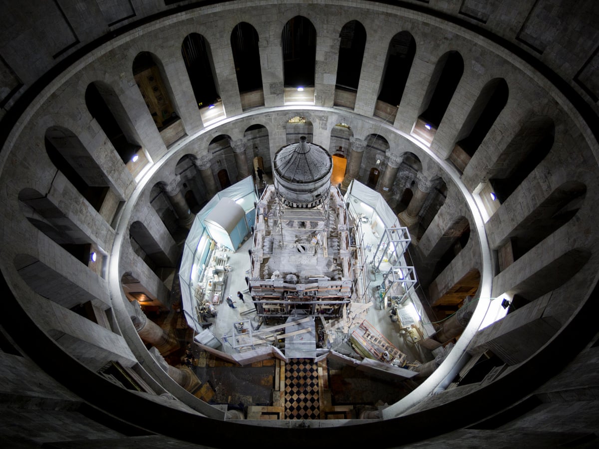 Jesus's tomb in Jerusalem exposed during conservation work | Israel | The Guardian