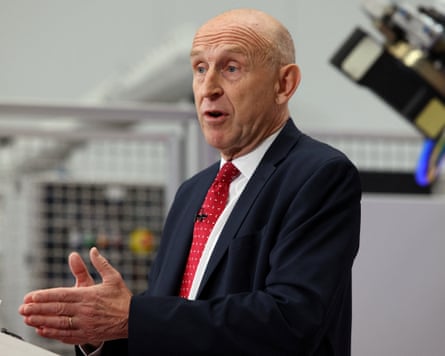 John Healey gives a speech at the Manufacturing Technology Centre in Coventry
