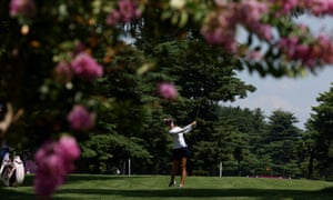 Jessica Korda in action at the Kasumigaseki country club.