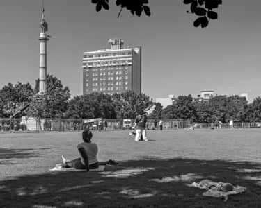 a caretaker witnessing the dismantling of a symbol that once upheld the very hierarchy preserved in Frank’s picture. The photograph holds both history and its unmaking in a single frame.’