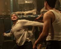 Billy Magnussen as Duncan Park in a fight scene in The Audacity