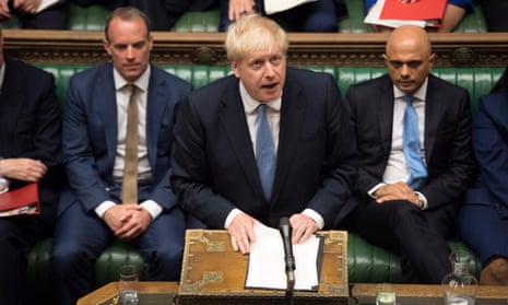 Boris Johnson in parliament