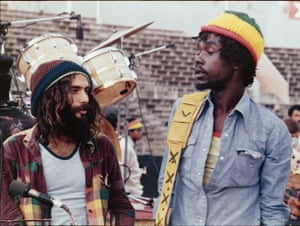 Peter Tosh, a man of zany flamboyance, with photographer Lee Jaffe.