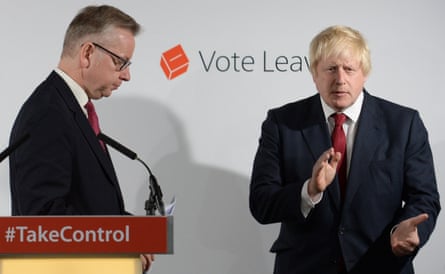 Michael Gove and Boris Johnson the day after winning the 2016 EU referendum
