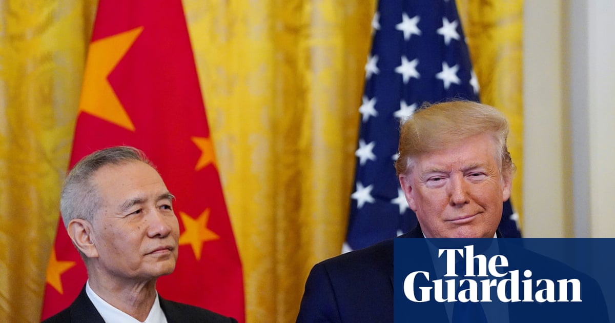 Trump Signs China Trade Pact And Boasts Of The Biggest Deal Ever Seen International Trade The Guardian