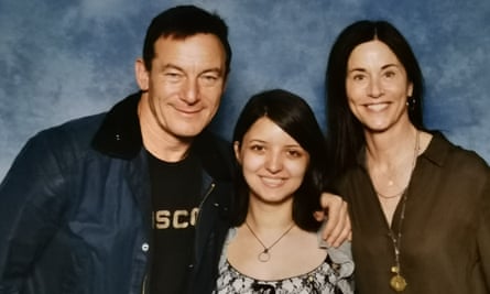 ‘The admiral’s words gave me strength’ ... Letitia with Star Trek Discovery’s Jason Isaacs and Jayne Brook.