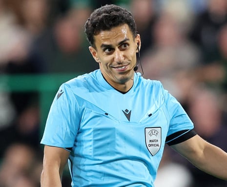 Finnish referee Mohammad Al-Emara leads tonight’s team of match officials at Villa Park.