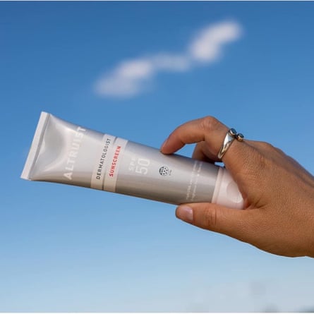 Tube of Altruist sunscreen SPF50.