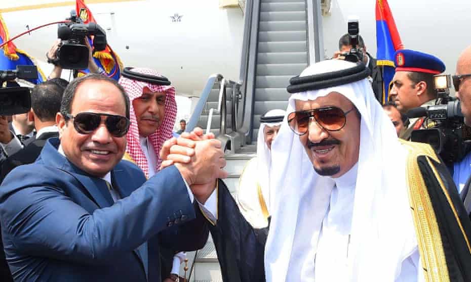 Abdel Fatah al-Sisi and King Salman