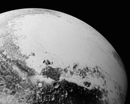 the surface of Pluto from Nasa’s New Horizons spacecraft.
