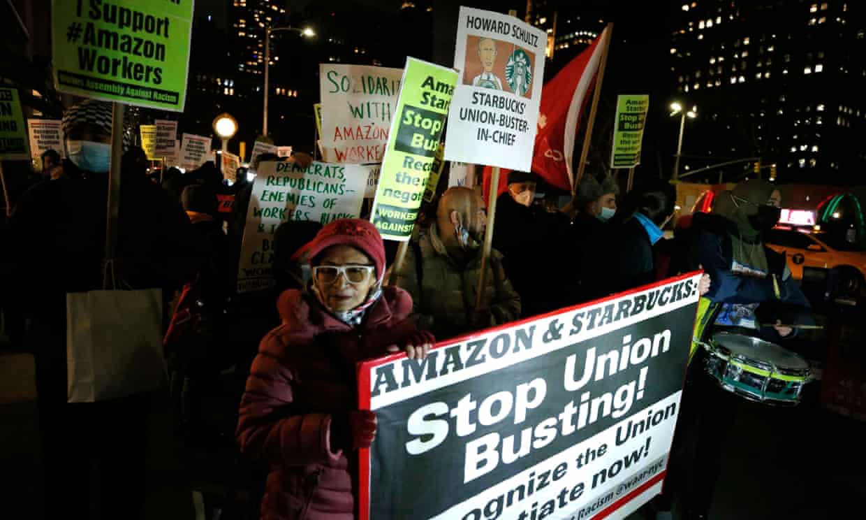 ‘They are fed up’: US labor on the march in 2021 after years of decline (theguardian.com)