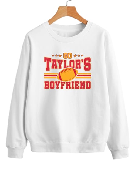 Go Taylor's Boyfriend Funny Football Shirt - Print your thoughts