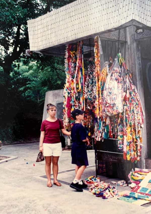 My brother and I at the Hiroshima Memorial Peace Park during our trip to Japan after our grandmother passed away, 1993.