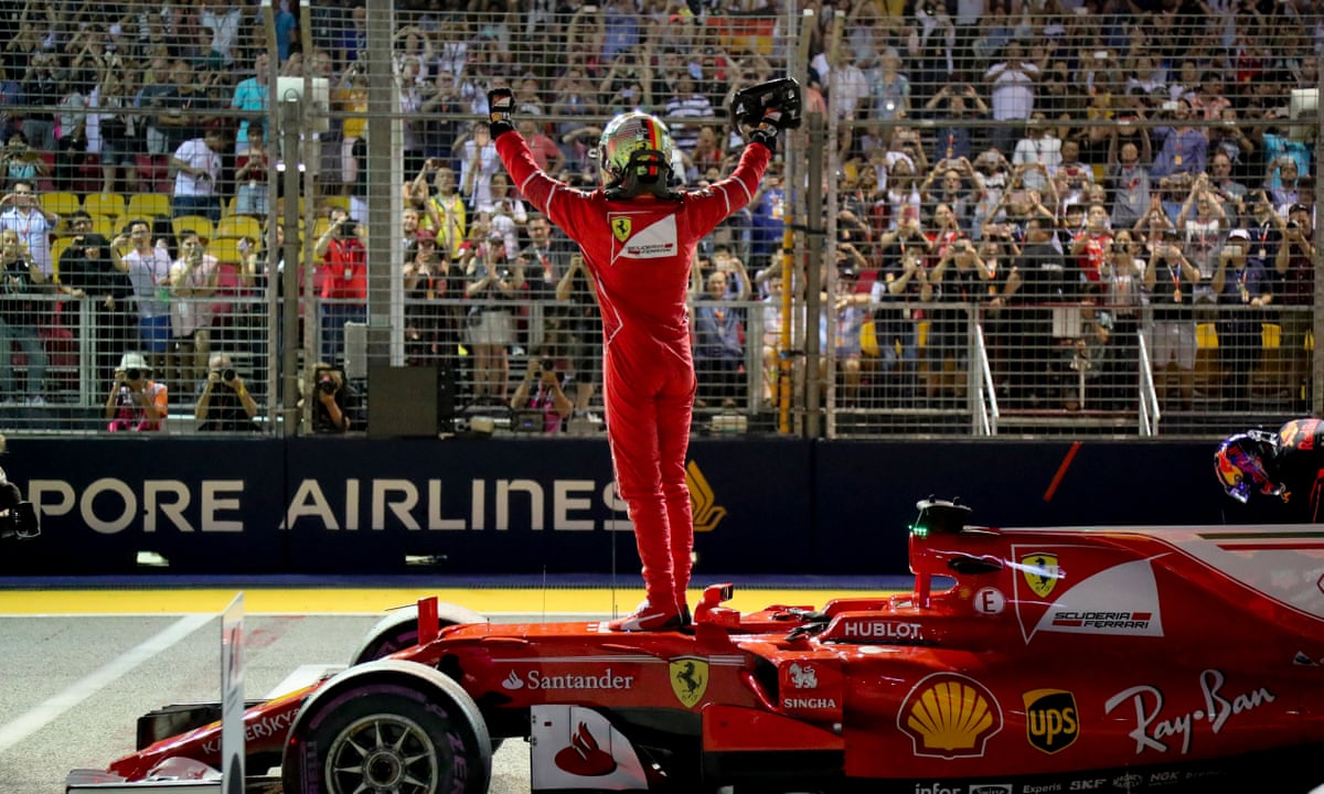 Vettel Storms To Pole At F1 Singapore Gp And Piles Pressure On Sluggish Hamilton Formula One 17 The Guardian Vettel Storms To Pole At F1 Singapore Gp And Piles Pressure On Sluggish Hamilton Formula One 17 The Guardian