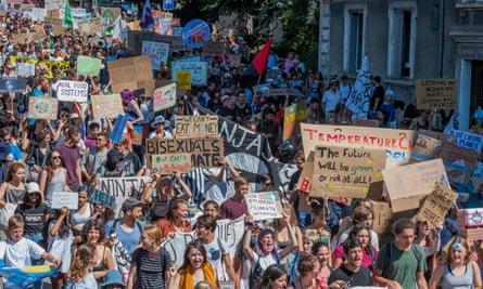 Students from the University of Lausanne and several European countries demonstrate this August in the Swiss city.